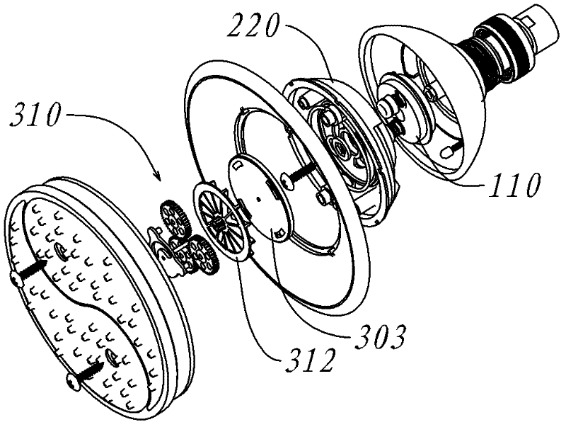 Sprinkler with function of alternately spraying water