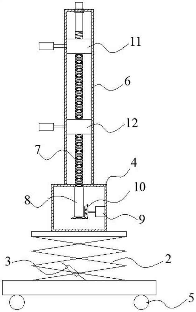 Electric high-altitude operation auxiliary device using gravity pressurization locking