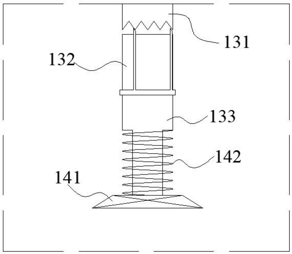 Electric high-altitude operation auxiliary device using gravity pressurization locking