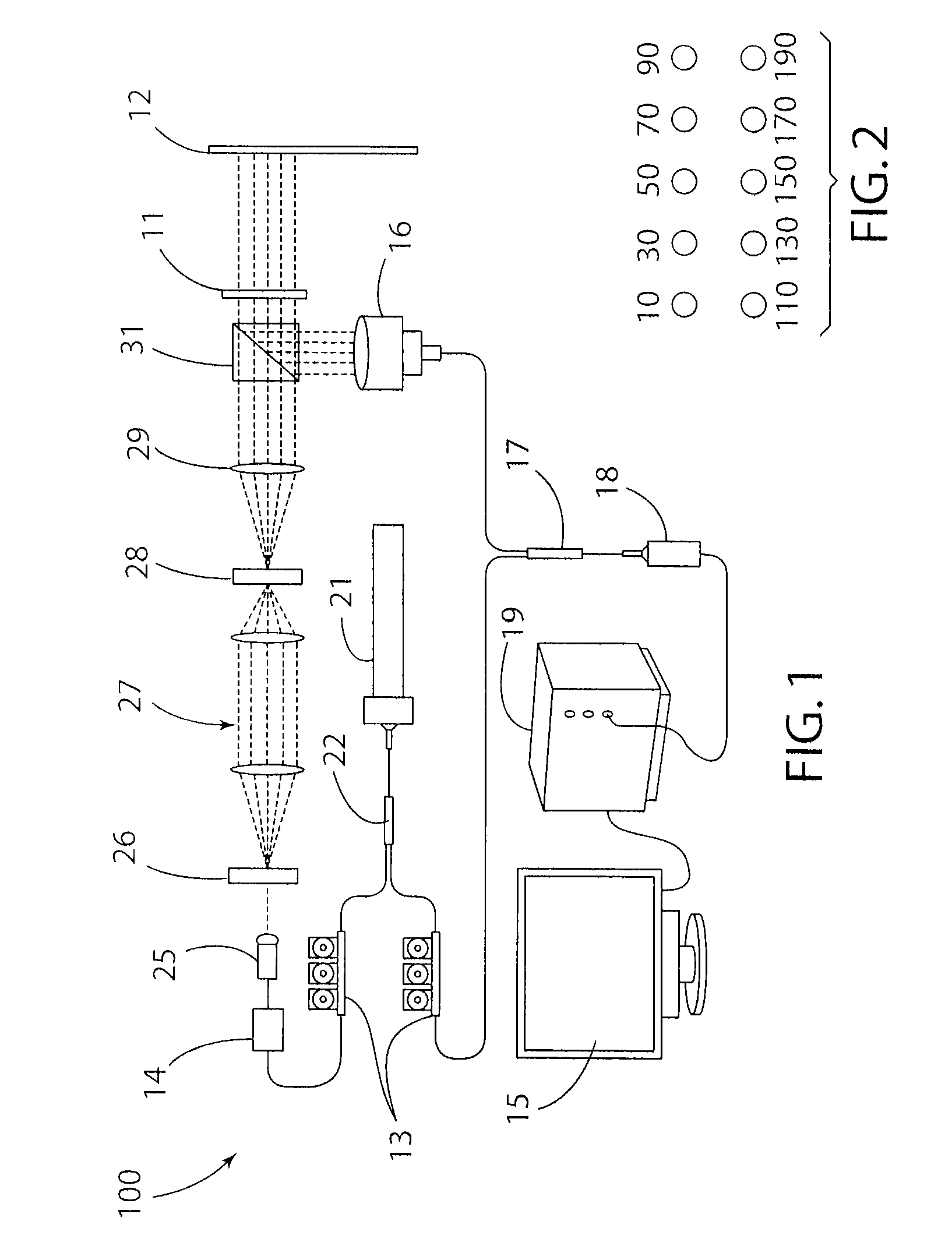 Multipoint laser vibrometer with single detector