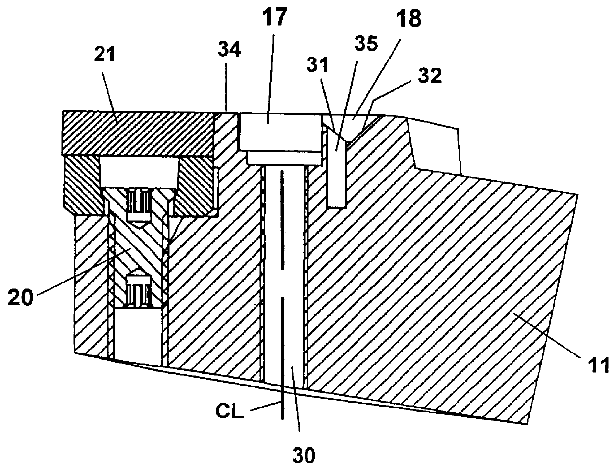 Tool and clamp for chip removing machining