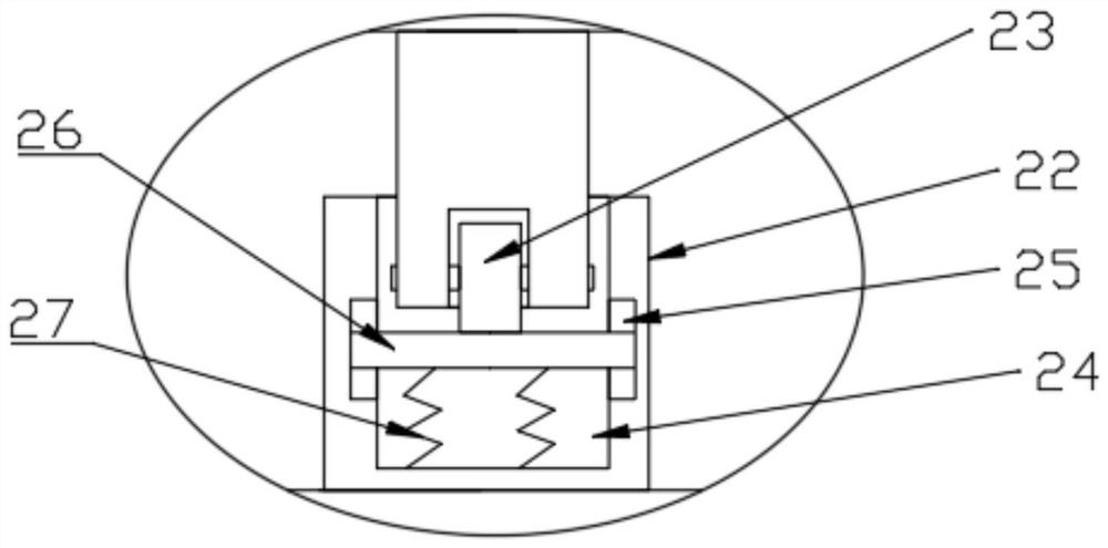 Raw material grinding device for traditional Chinese medicinal material processing