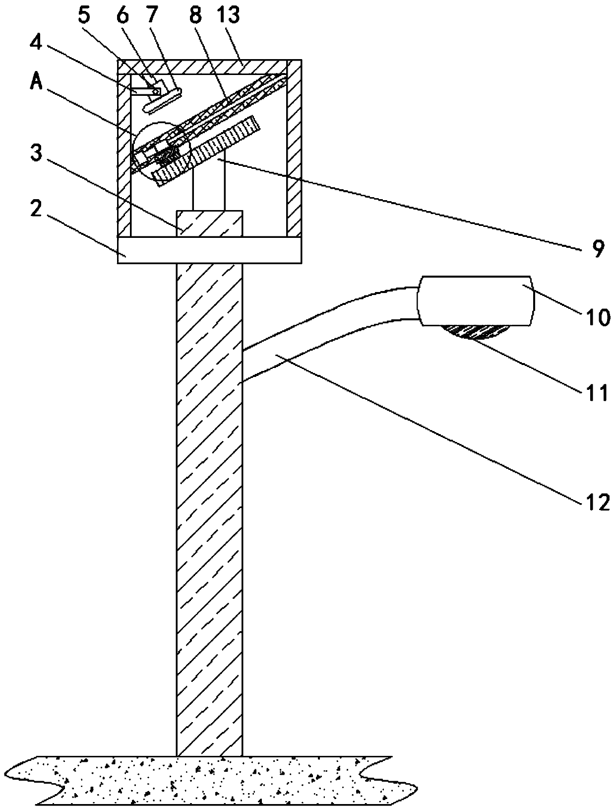 Solar streetlamp with cleaning device