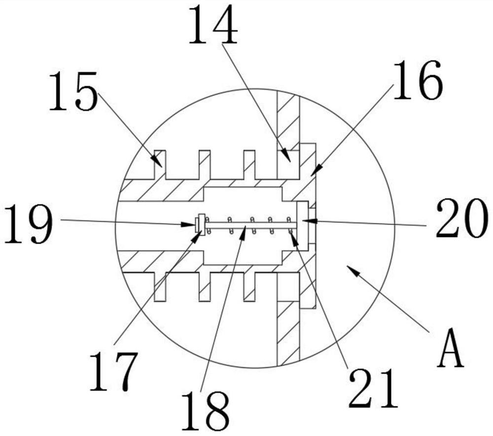 Rapid cooling diffusion furnace and waste gas treatment method thereof