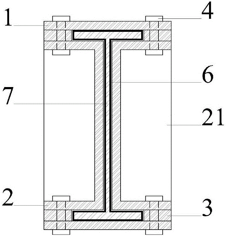 Dog-bone joint beam end buckling constraining device