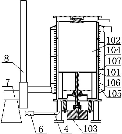 Heating system for separating harmful substances in oil