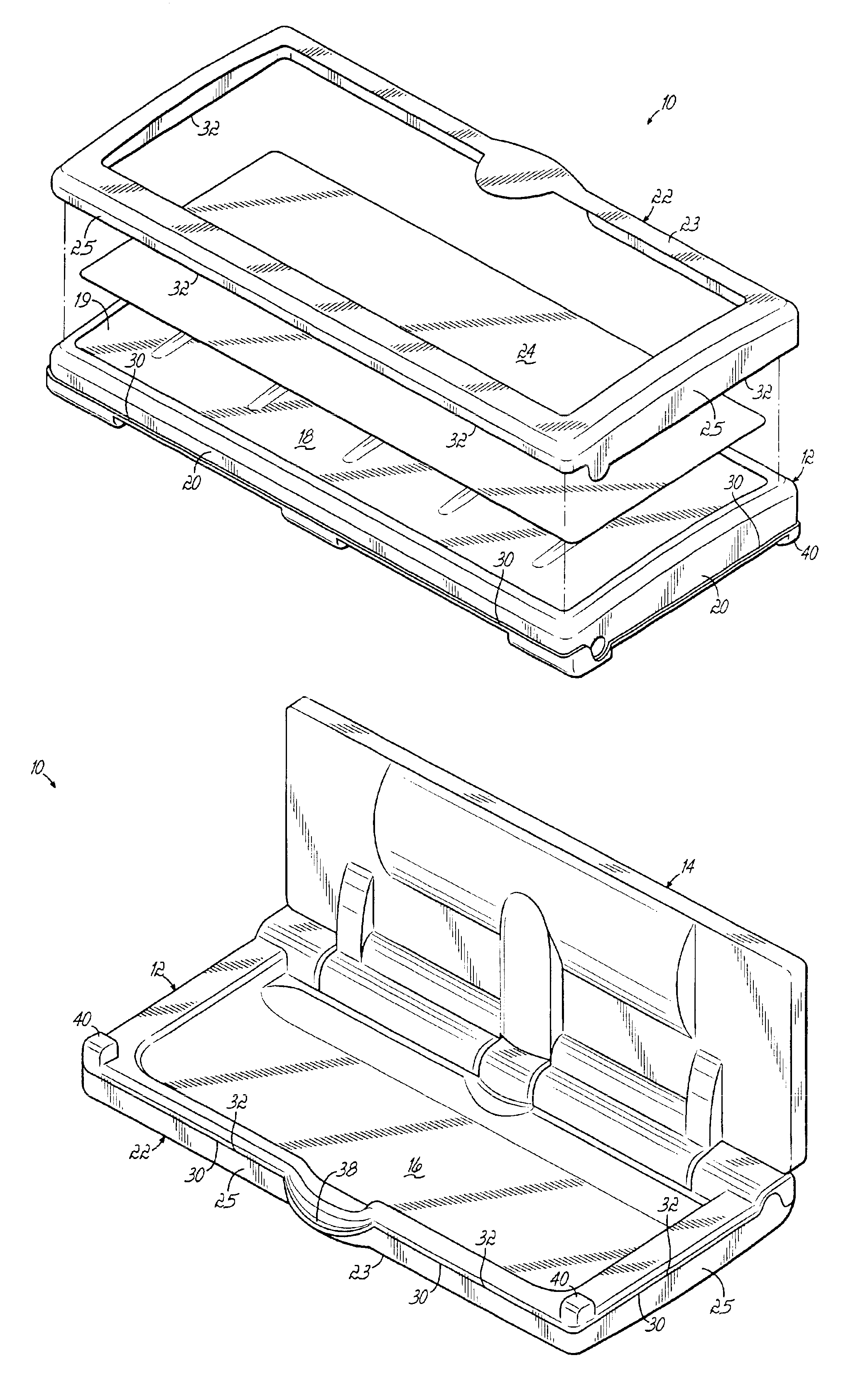 Baby diaper changing station