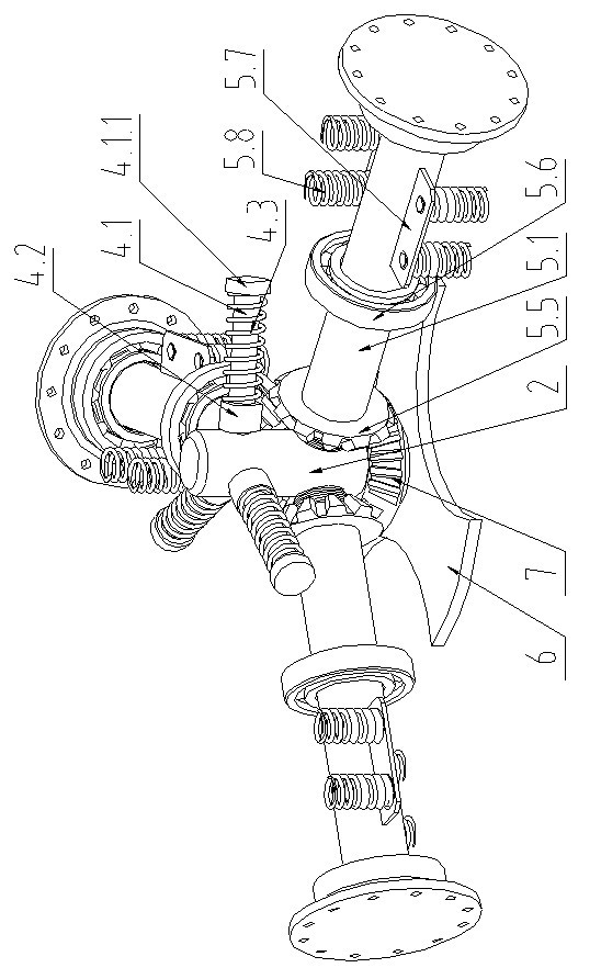 Intelligent flexible pitch-changing device for wind power generator