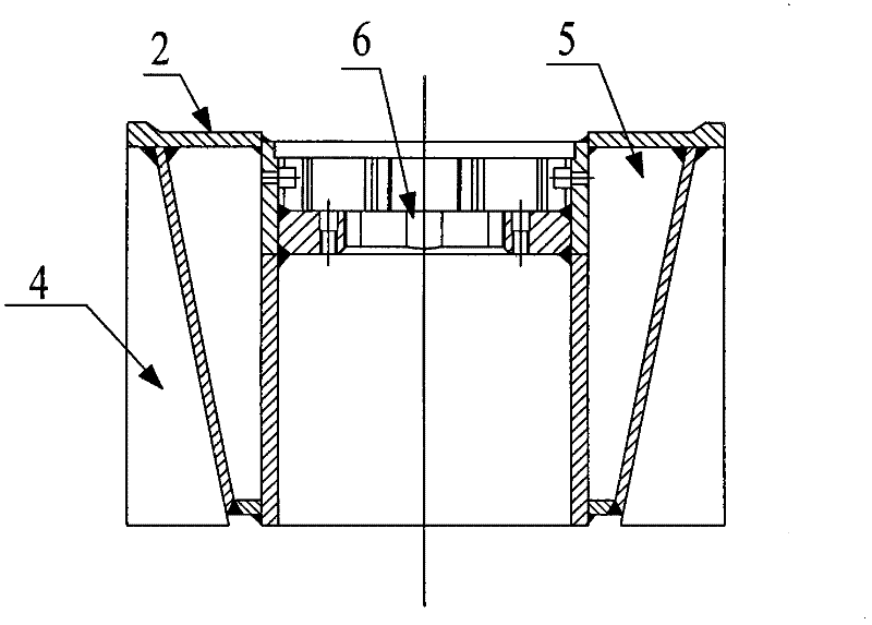 Roller for mixed row cutting tooth coal winning machine