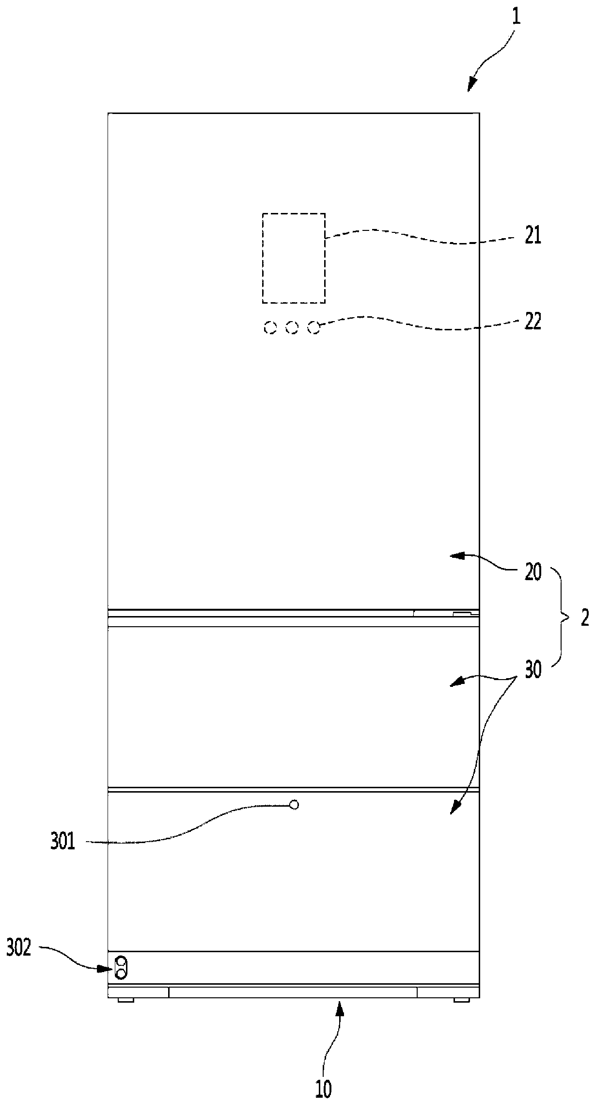 Refrigerator and elevation device for refrigerator