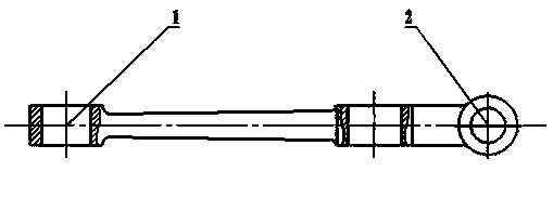 Method for manufacturing automobile control arm body blank