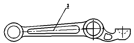 Method for manufacturing automobile control arm body blank