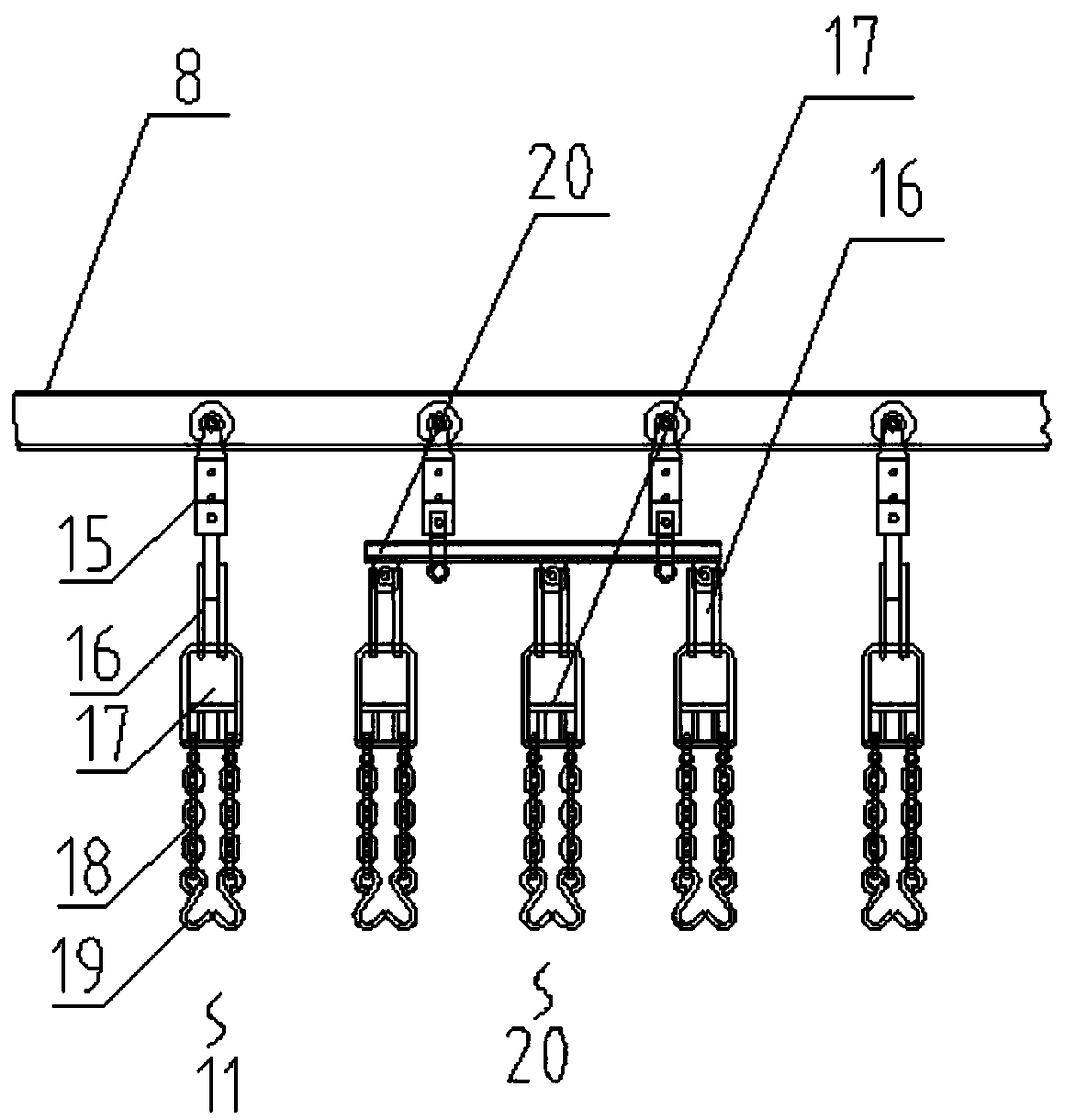 A kind of agricultural equipment gearbox coating line and its coating method