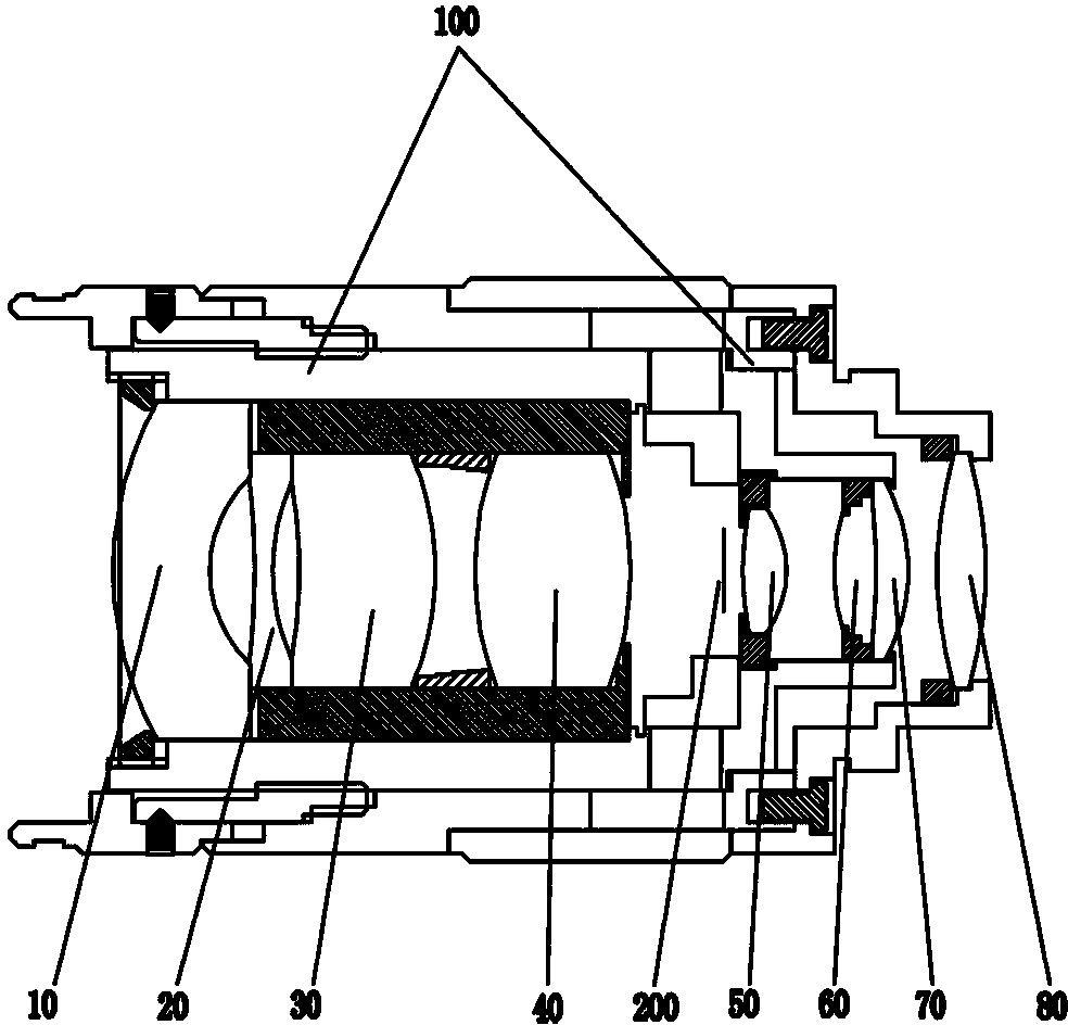 Machine vision camera lens with 8mm fixed focus