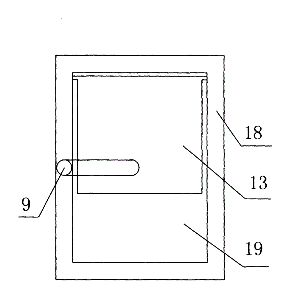 Combined n-type queen-isolating nest door