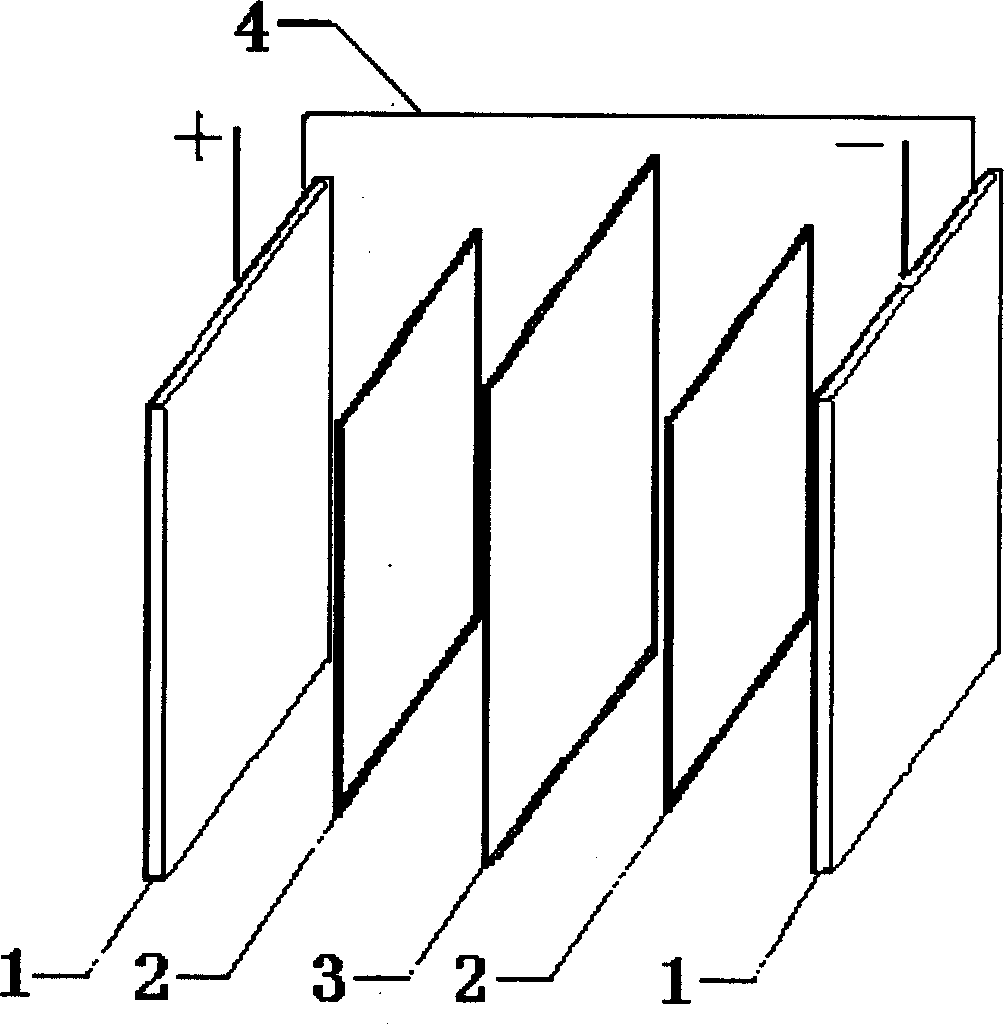 Current collection plate for all vanadium redox flow battery