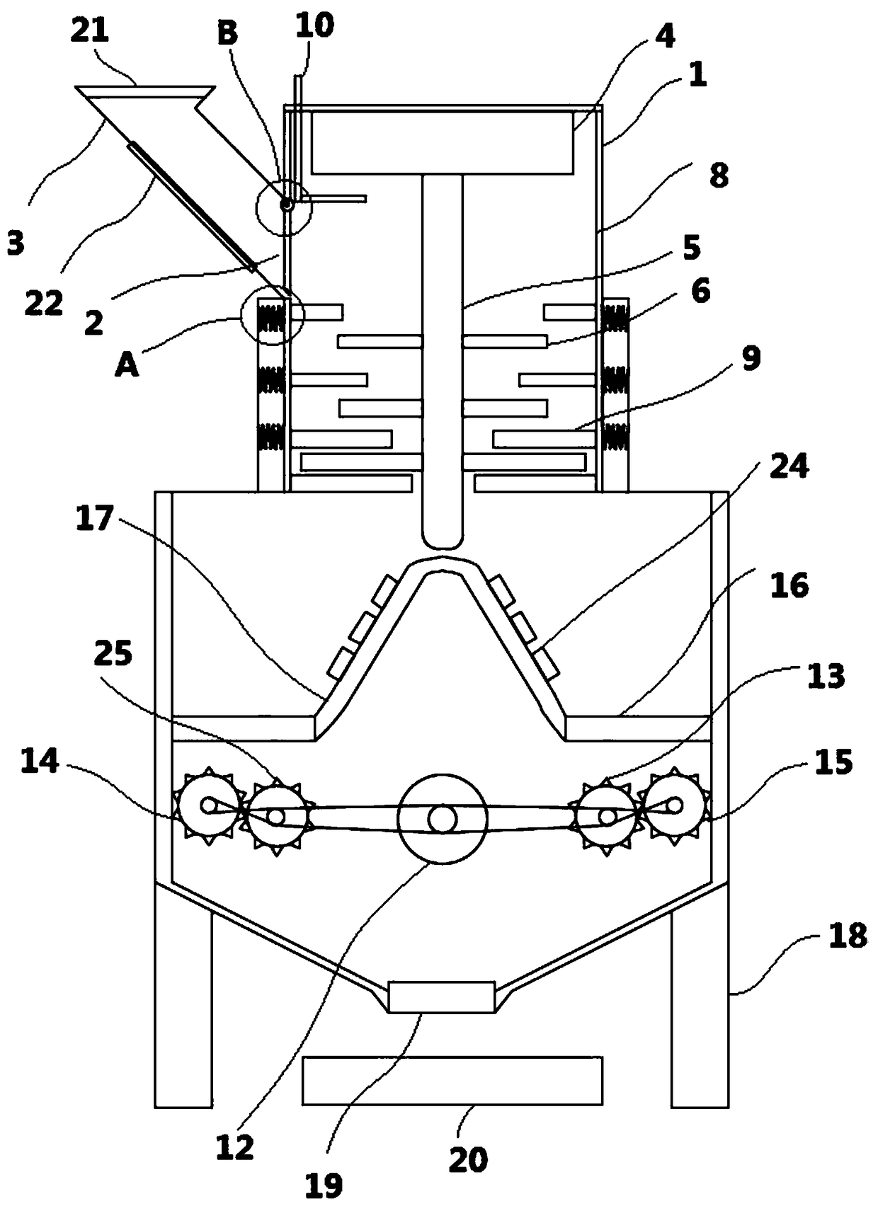 Environment-friendly low-noise construction waste treatment equipment