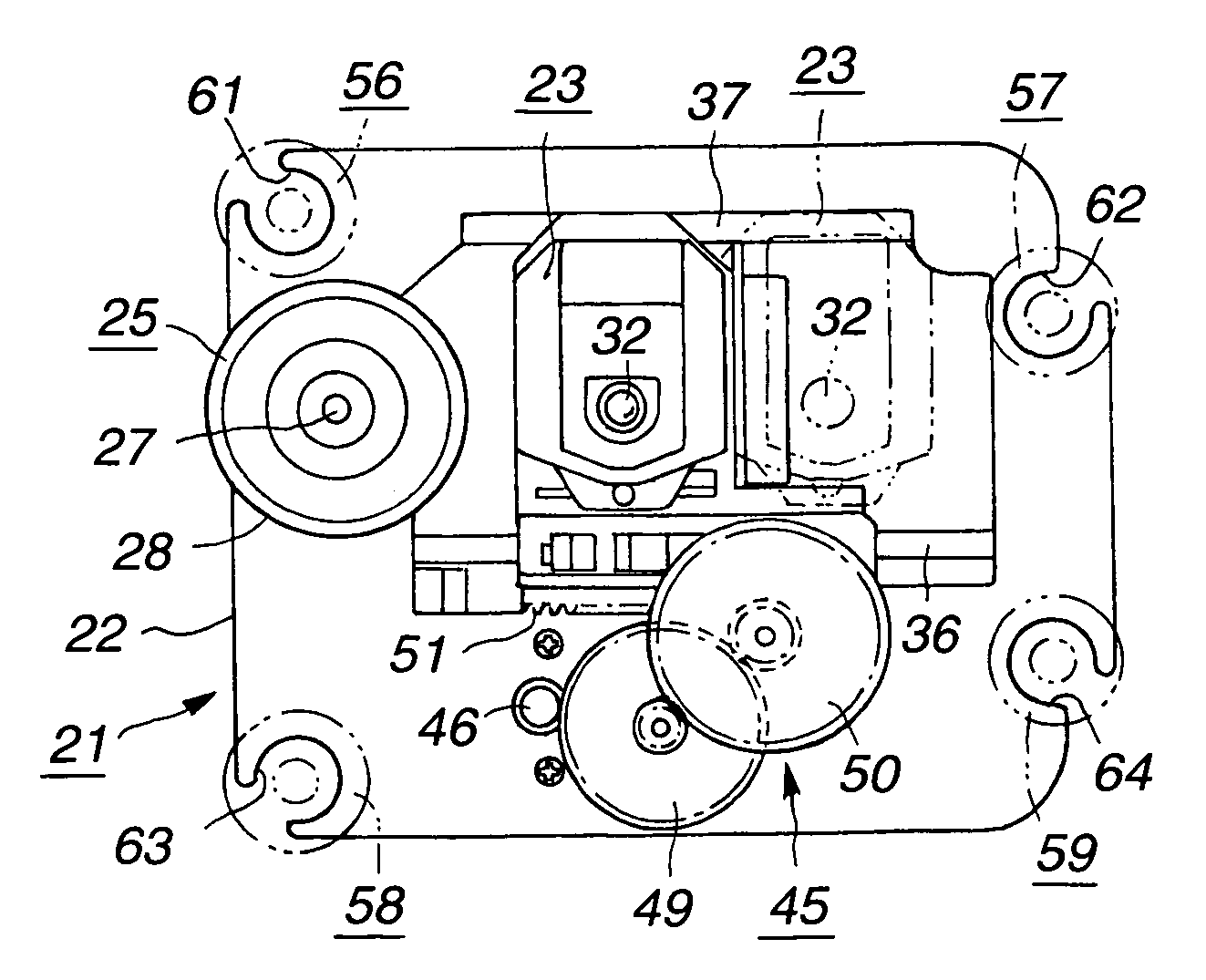 Disc drive and optical disc drive