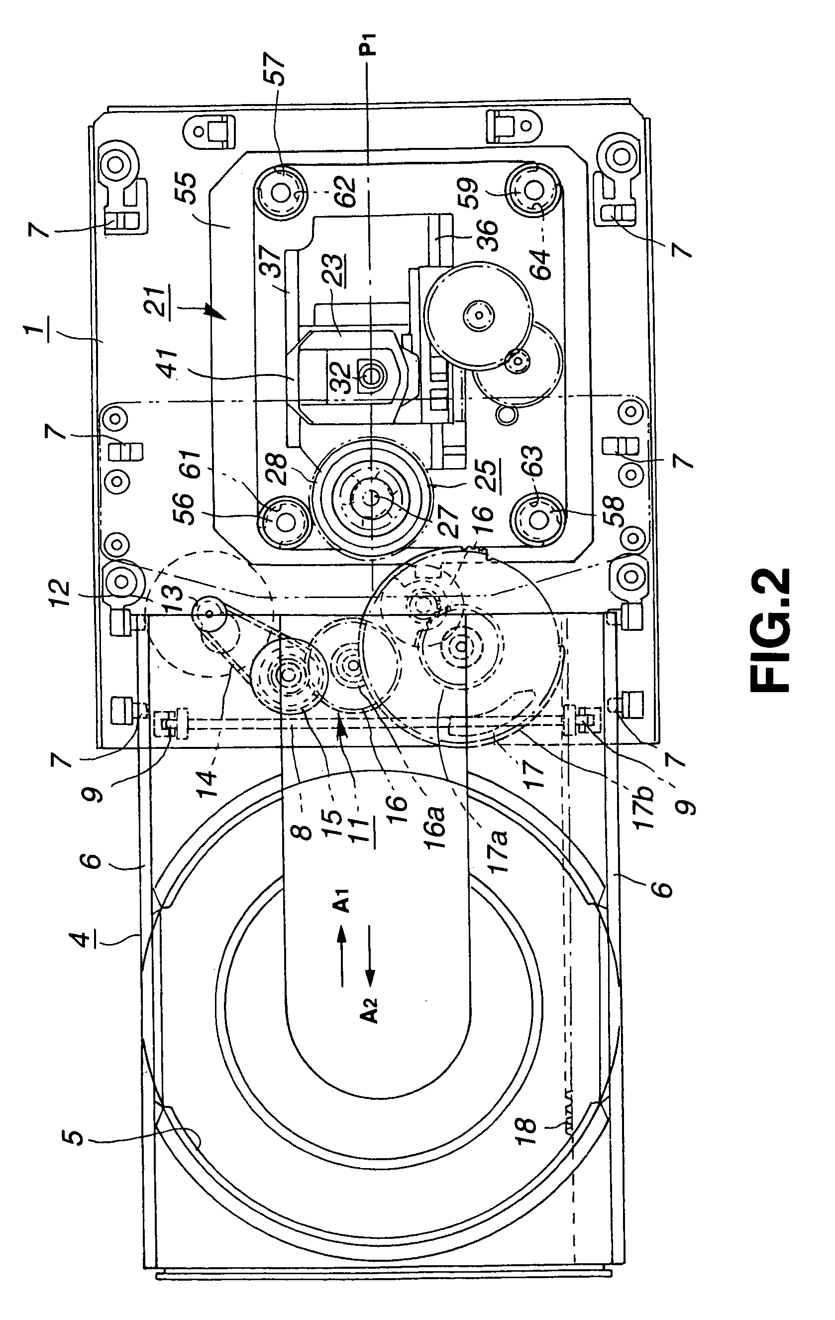 Disc drive and optical disc drive