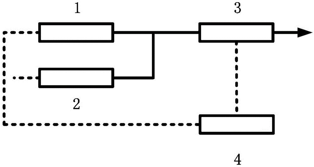 A sum-frequency sodium beacon laser