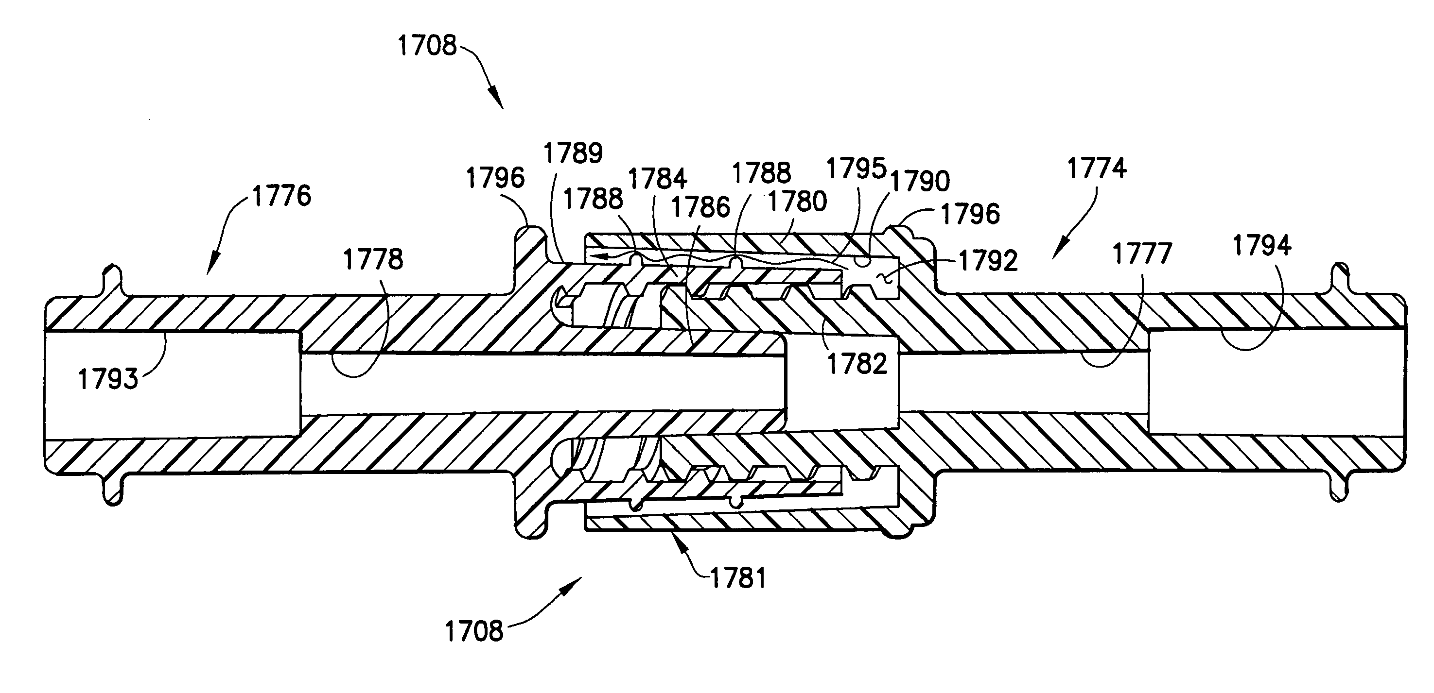 Fluid delivery system, fluid path set, sterile connector and improved drip chamber and pressure isolation mechanism