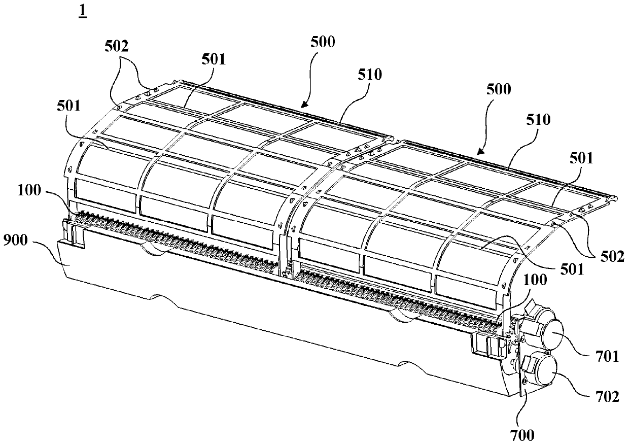 Cleaning device and air conditioner indoor unit having the same