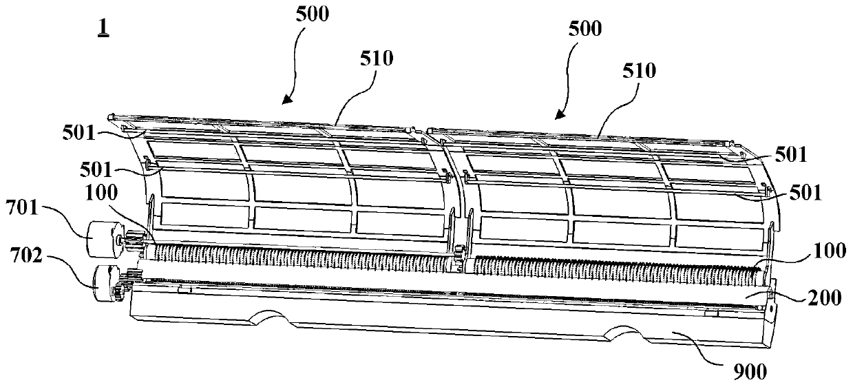 Cleaning device and air conditioner indoor unit having the same