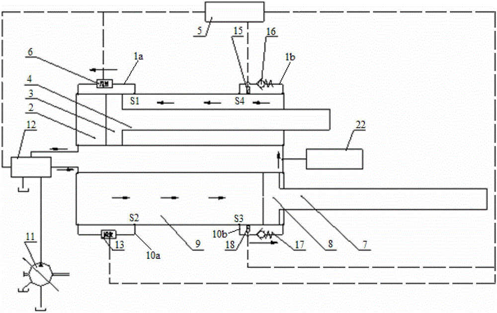 Double-cylinder pumping device hydraulic oil replacement control method, double-cylinder pumping device and equipment