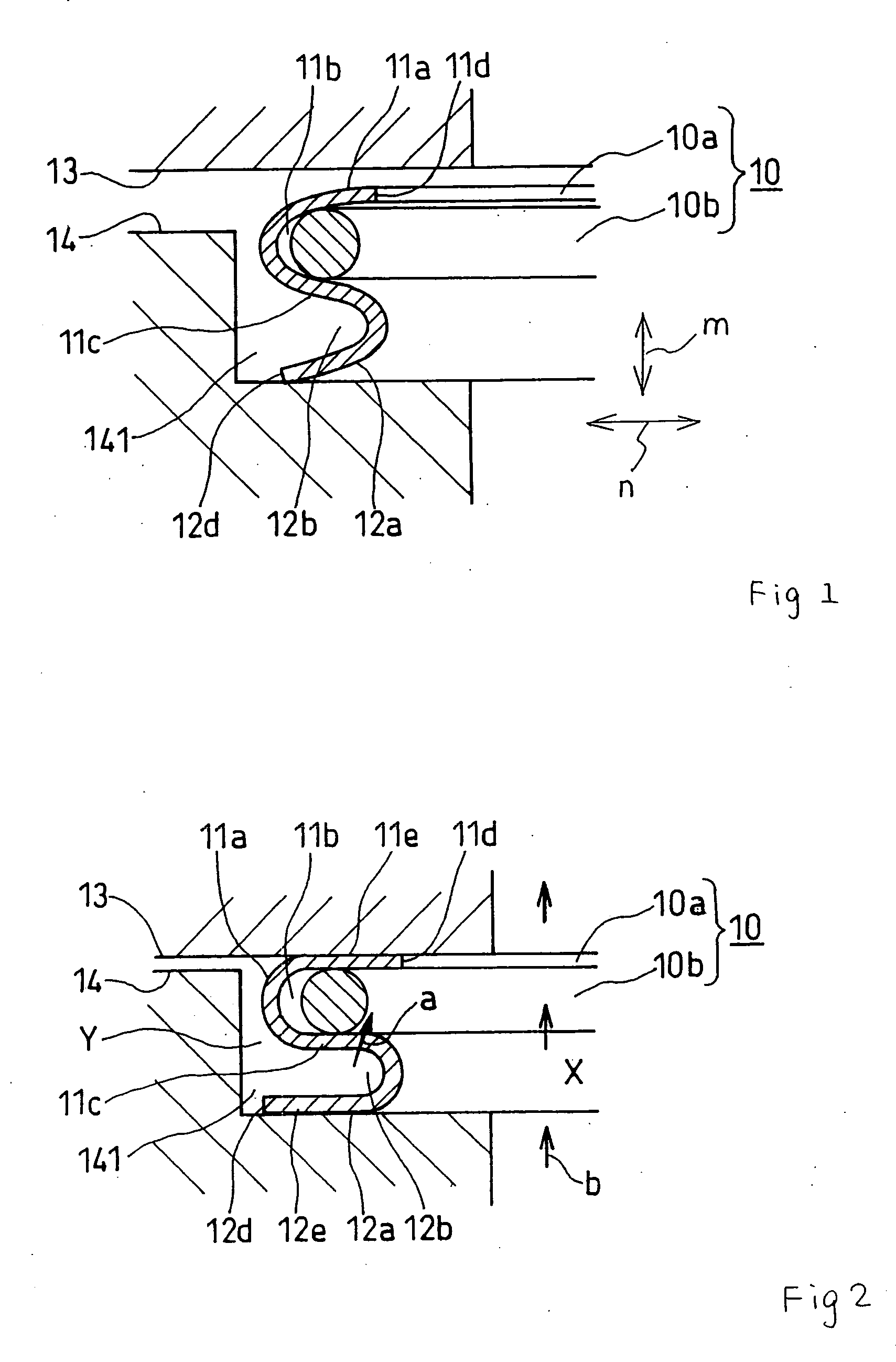 Ring-shaped metal gasket