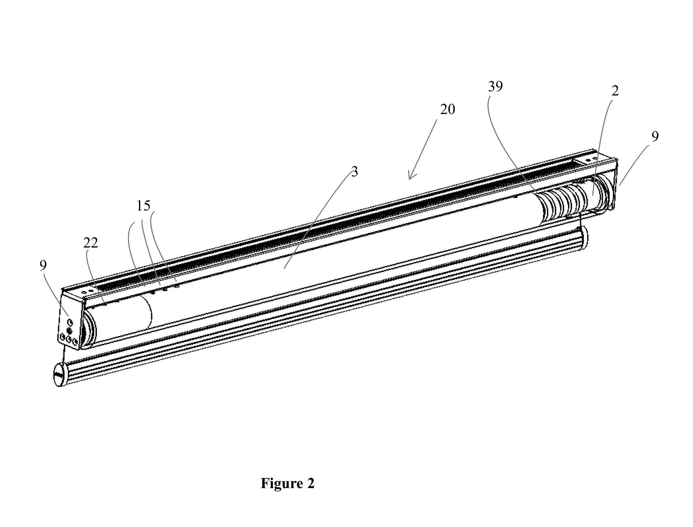 Laterally  moving shade roller tube