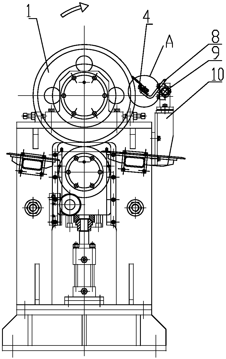 Roller wiping mechanism for steering roller