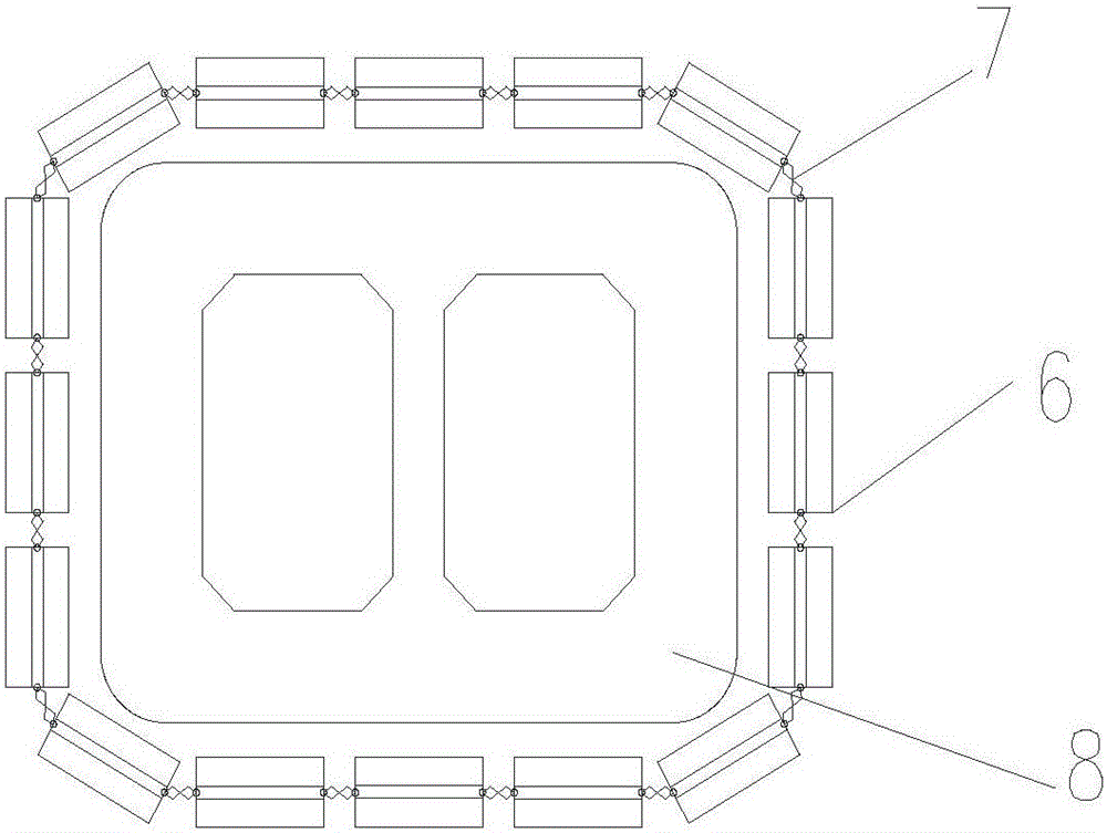 High-strength composite elastic energy-absorption anti-collision device and production method thereof