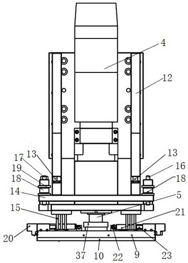 Automatic abrasive paper clamping type flexible automatic grinding device