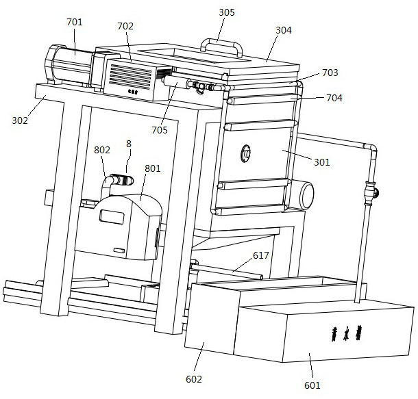 Intestinal content fecal bacteria liquid separation and extraction device