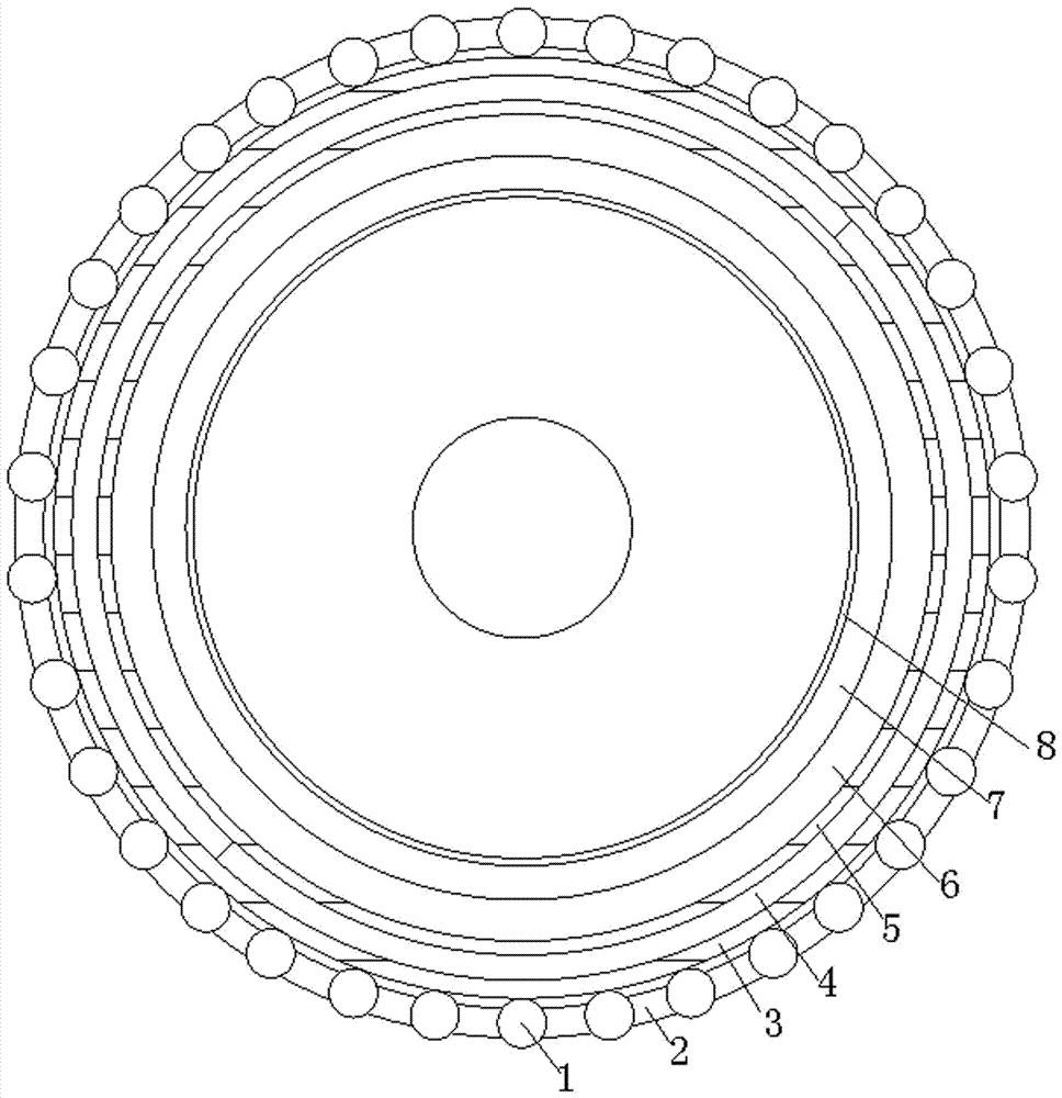 Circulating fluidized bed boiler cyclone separator composed of one-time bent pipe panel