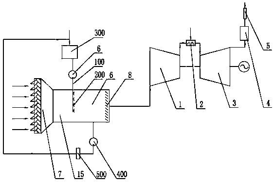 Combined type energy-saving gas turbine inlet air cooling system