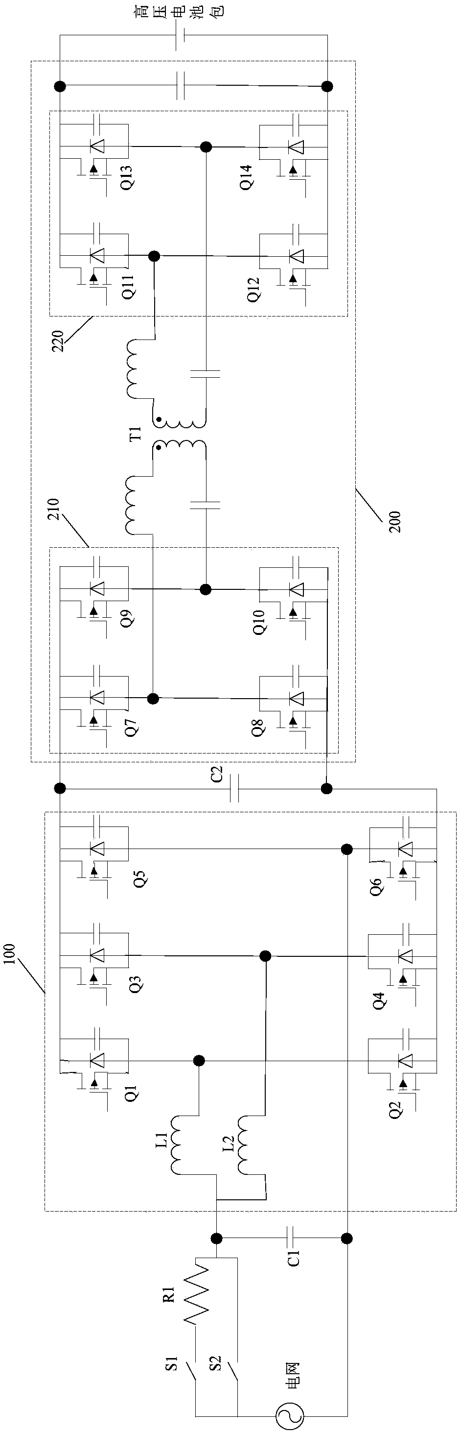 Electric automobile, charger thereof and charger control method