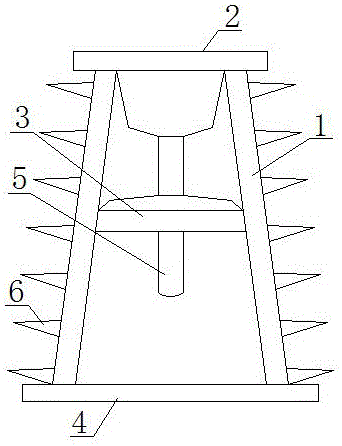 Heat dissipation type cycloidal pin gear speed reducer rack