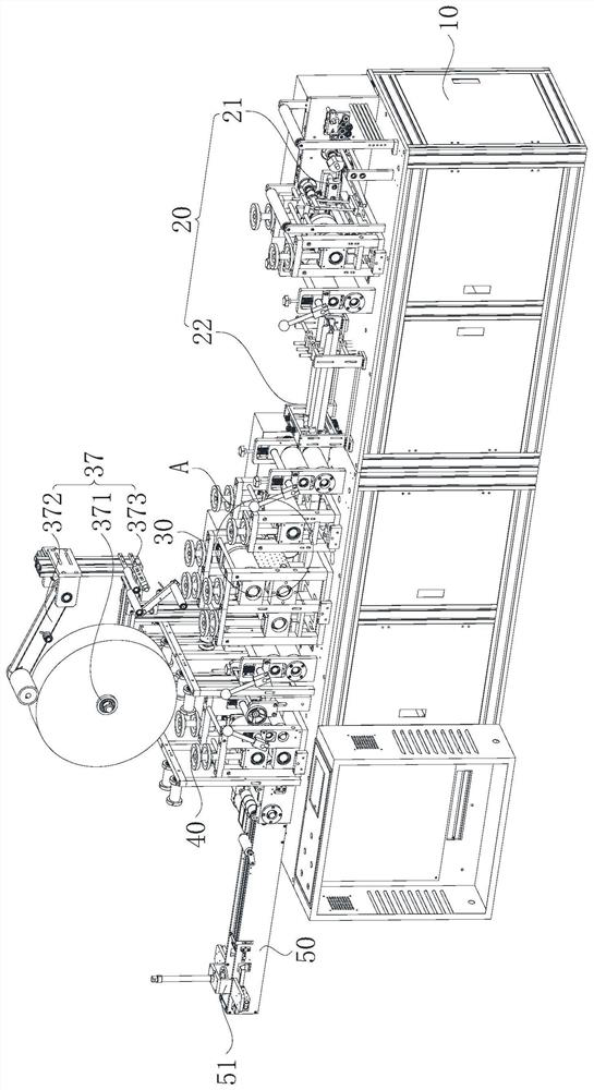 Planar elastic cloth mask machine