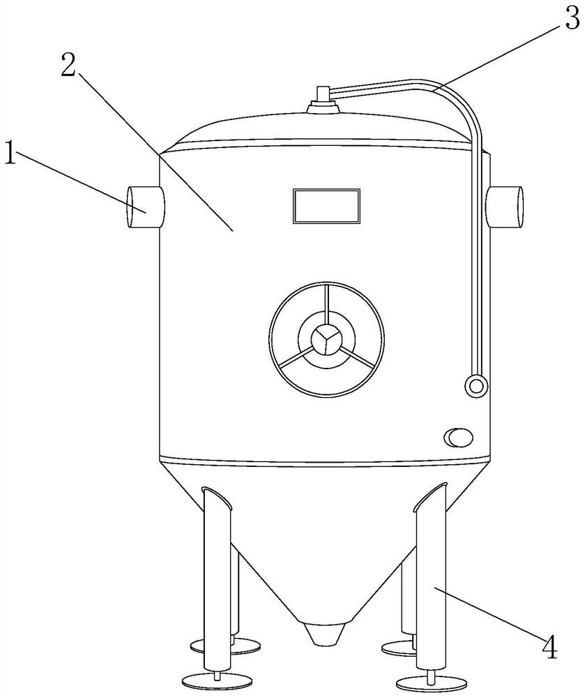 Solution blending device for industrial enzyme preparation