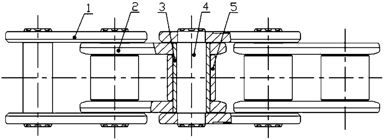 Low-speed high-power marine engine timing chain