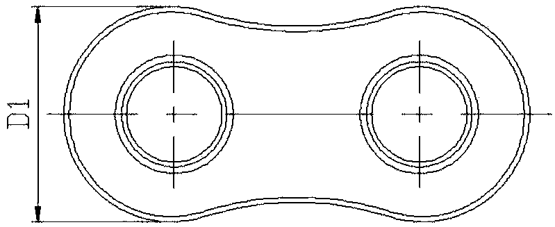 Low-speed high-power marine engine timing chain