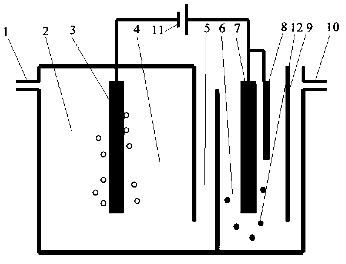 Method for biological treatment of sulfate wastewater employing synchronous electric catalysis of anode and cathode