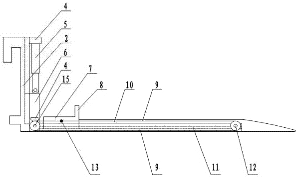 Combined wishbone telescopic forklift