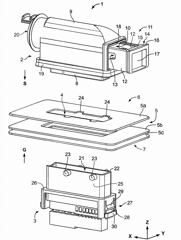 Plug element with locking seal