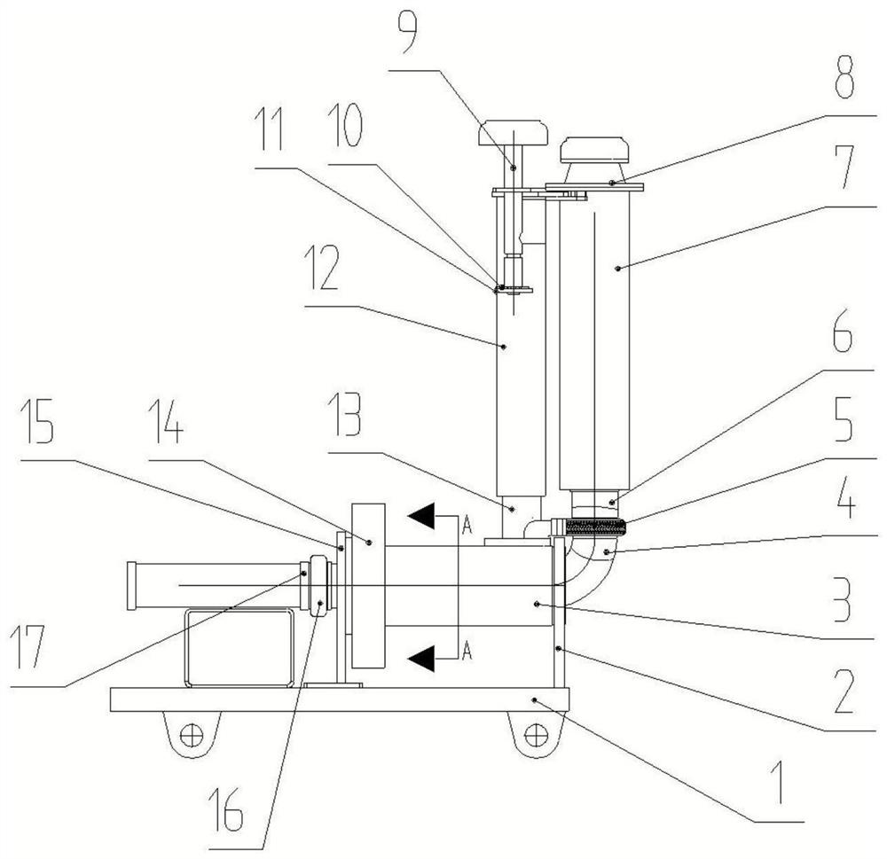 Telescopic material distributing machine