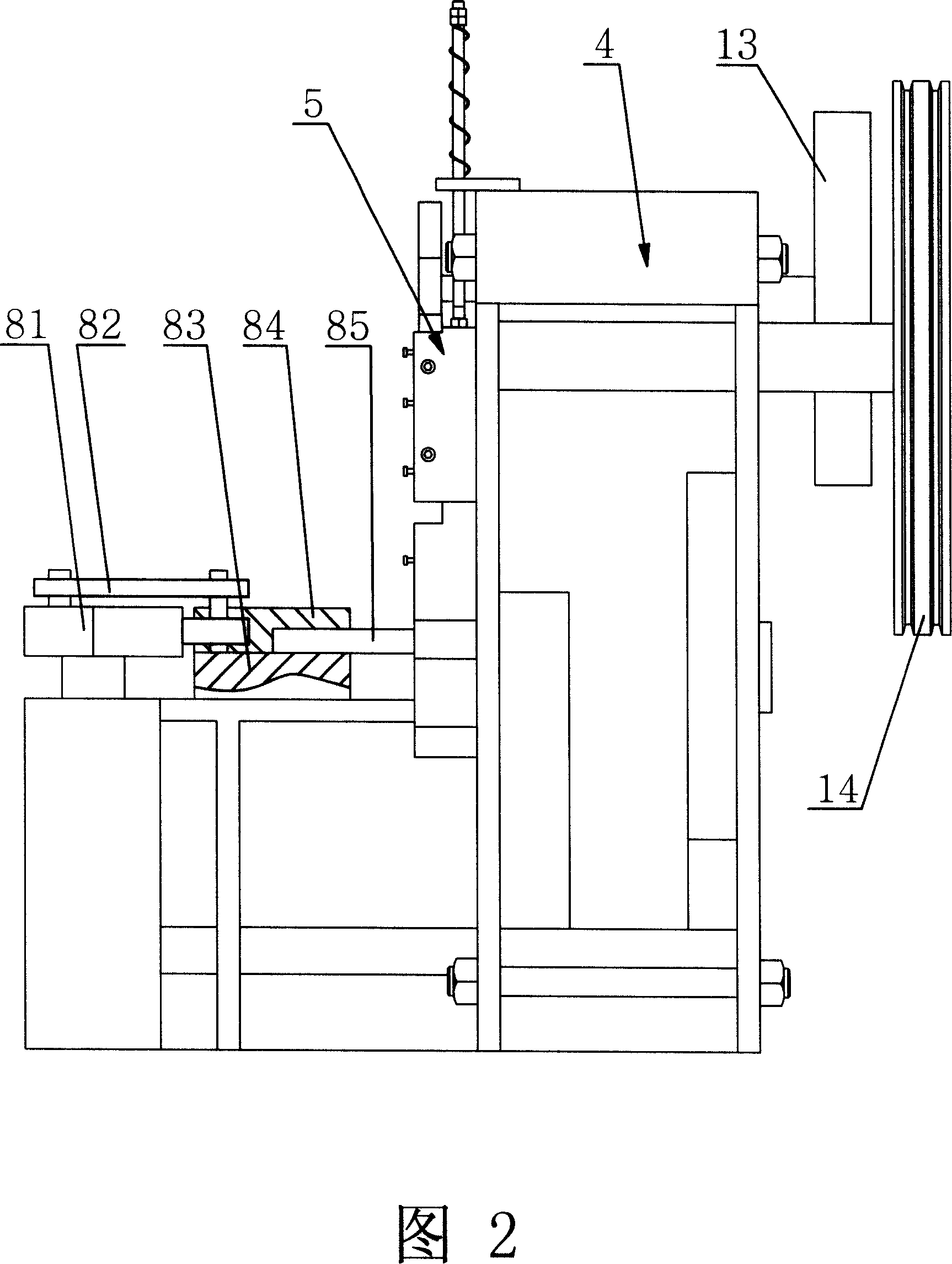 Punch forming machine for double-hook on antiskid chain