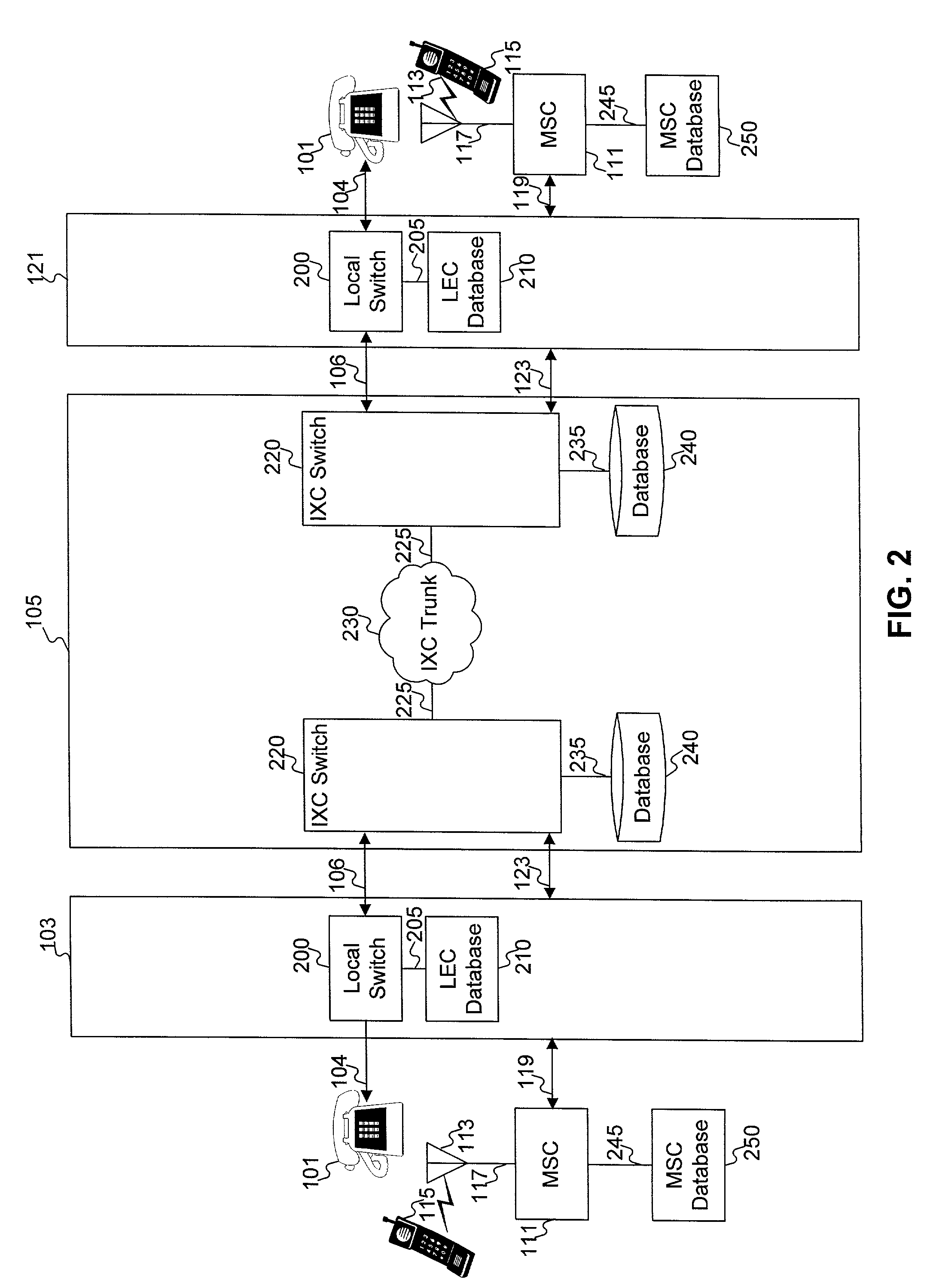 System and method for billing calls over a wireless network