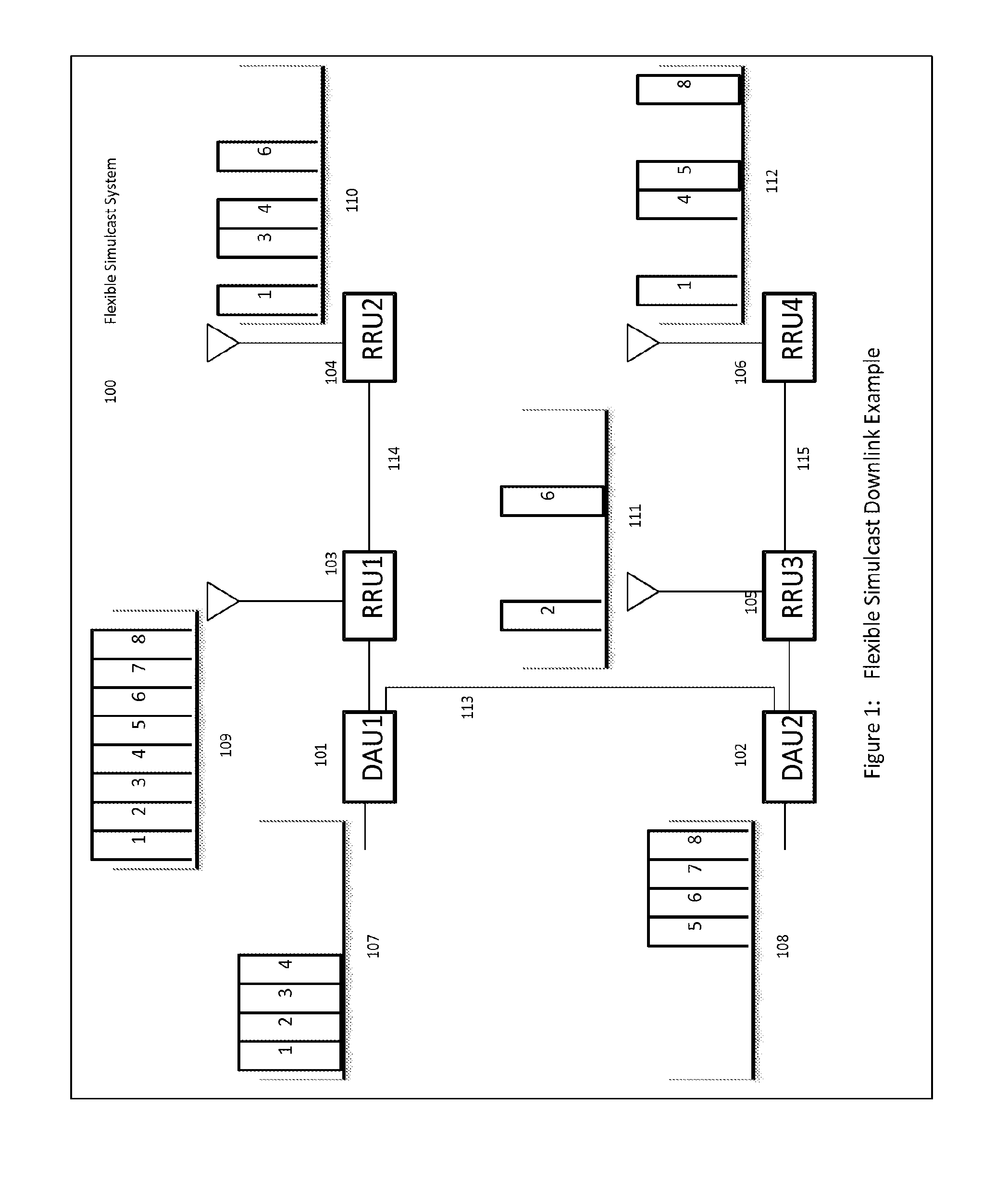 Remotely reconfigureable distributed antenna system and methods