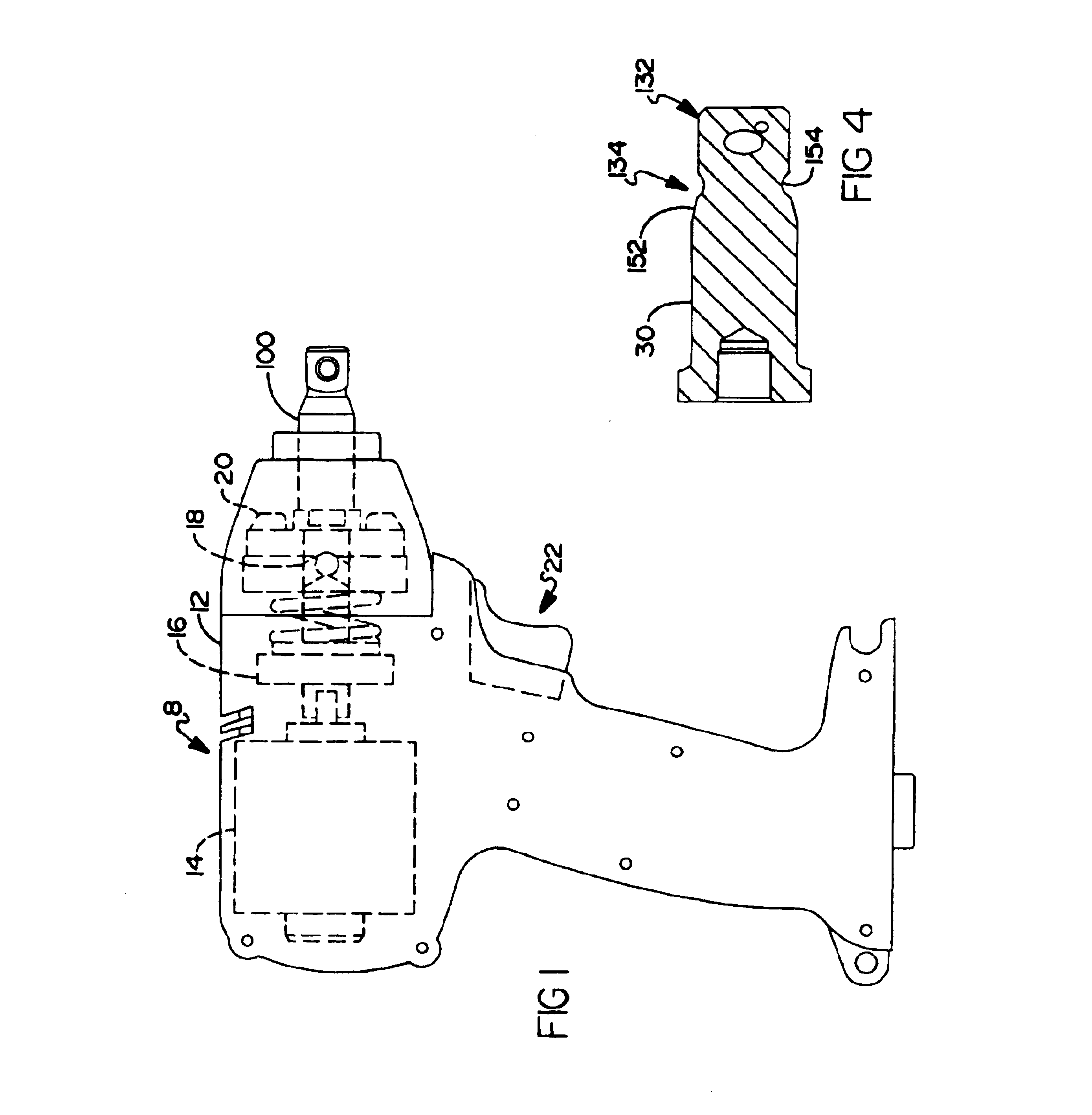 Impact wrench having an improved anvil to square driver transition